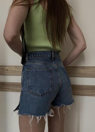 Женские джинсовые шорты zara1 фото