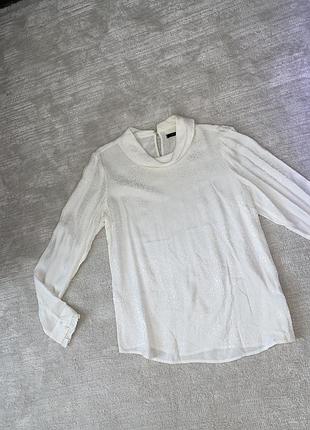 Белая леопардовая блуза в леопардовый принт mohito рубашка