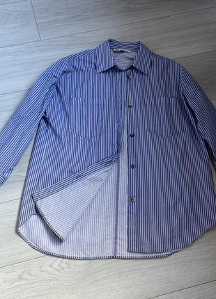 Сорочка оверсайз zara