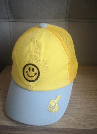Кепка желто-голубая