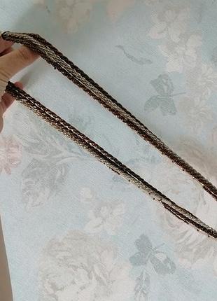 Бусы ссср ожерелье стеклярус винтаж переплетение2 фото