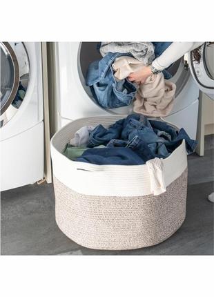 Корзина органайзер для зберігання білизни та іграшок 55×35 см світло-коричневий