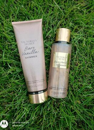 Bare vanilla victoria's secret парфумований спрей та лосьйон