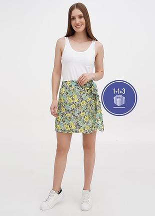 Юбка с запахом mango вискоза