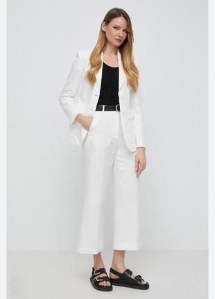 Базові бавовняні укорочені брюки max mara
