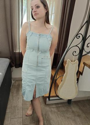 Джинсовое платье
