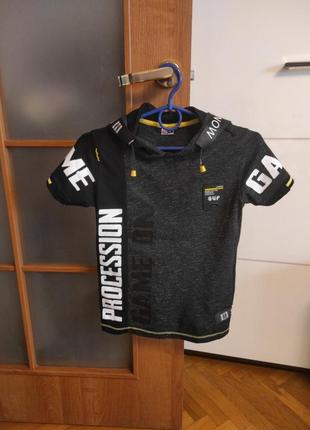 Футболка с капюшоном на мальчика