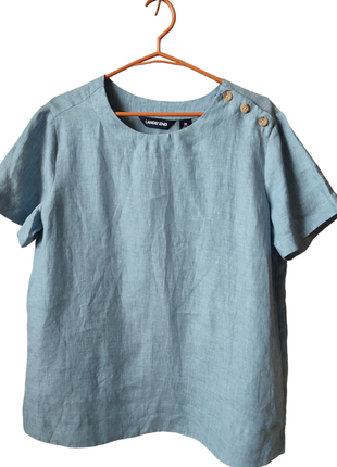 Топ блуза без рукавов land's end / лен