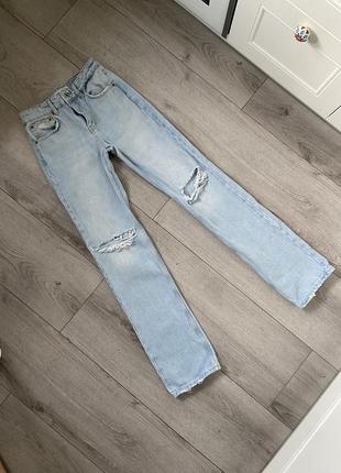 Голубые джинсы pull & bear2 фото