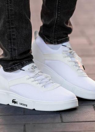 Мужские кроссовки lacoste white