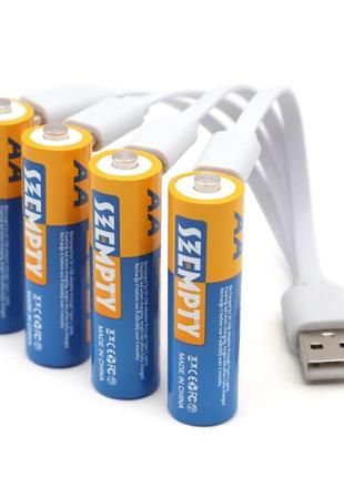 Літій-іонна акумуляторна батарея aa usb 1,5 в, постійна вихідна потужн
