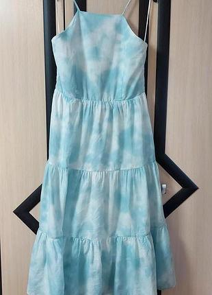 Летнее легкое нежное платье, размер 16, евро 44 (смотрите замеры)