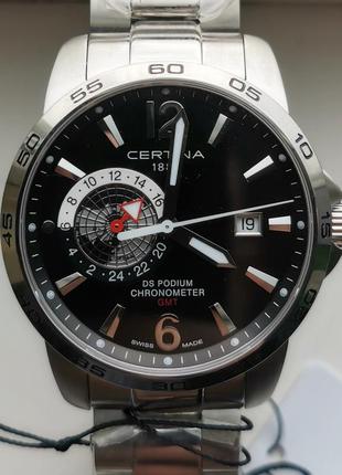 Новые швейцарские часы certina ds podium gmt / c034.455.11.057.00