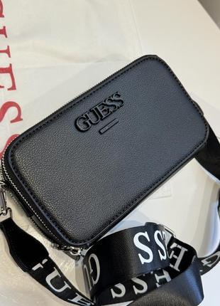 Сумка guess black (сумочка кросс-боди гесс черная)