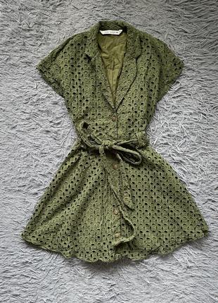 Бавовняна сукня в прошву  zara