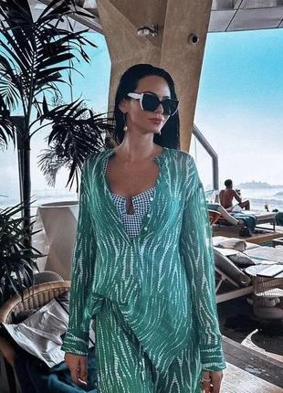 Шикарный костюм в пижамном стиле из вискозы zara