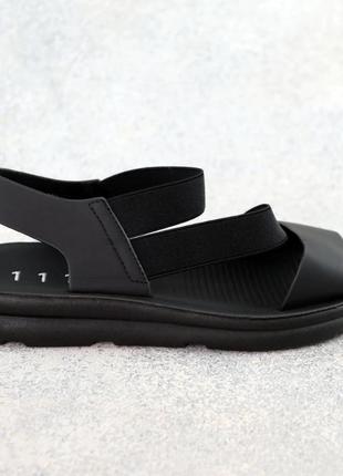 Босоножки сандали черные и бежевые2 фото