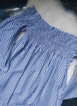 Літня жіноча міні сукня з відкритими плечима