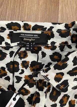 Леопардовая рубашка, блуза, топ jennyfer( zara ), размер xs/s5 фото