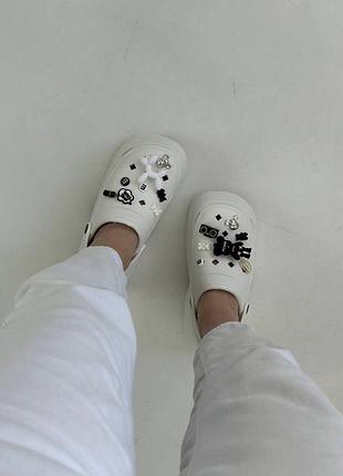 Сабо женские белые