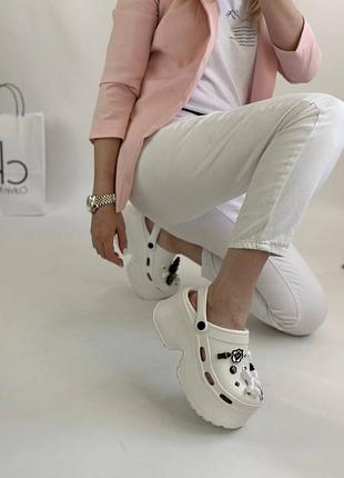 Сабо женские белые
