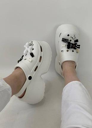 Сабо женские белые