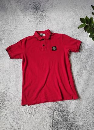 Подростковое поло футболка stone island patch program
