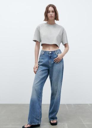 Футболка кроп топ zara