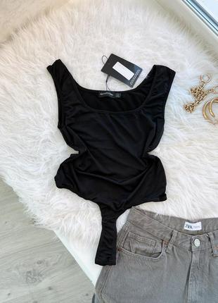 Идеальный черный боди plt