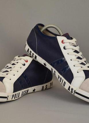 U.s. polo Cotton assn кеди кросівки чоловічі текстильні. оригінал. 42-43 р./27.5 см.4 фото