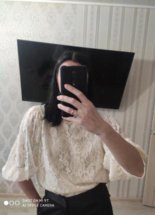 Блузка zara, невероятно женственная, кружевная, нежная, элегантная.