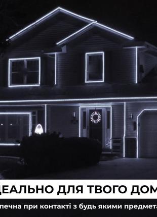 Гирлянда уличная лента светодиодная дюралайт 240 led 7м морозоустойчивая прозрачный...