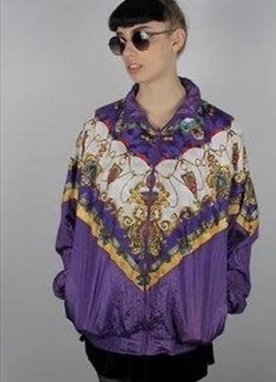 Винтажный брмбер куртка из нейлона, 90's