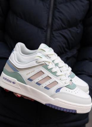 Кроссовки adidas drop step beige multicolor бежевые женские / мужские