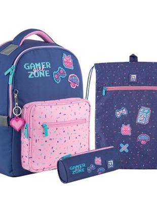 Школьный набор kite pixel love set_k24-770m-1 (рюкзак, пенал, сумка)
