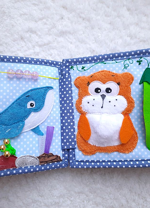 Розвиваючі книжечки з фетру і тканини. ручна робота. для малюків