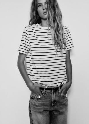Смугаста футболка zara