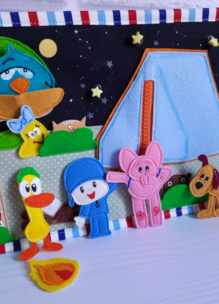 Книга з фетру по мультику покойо. фетрова книжечка герої мультика