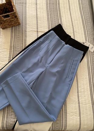 Классические брюки zara бакитные