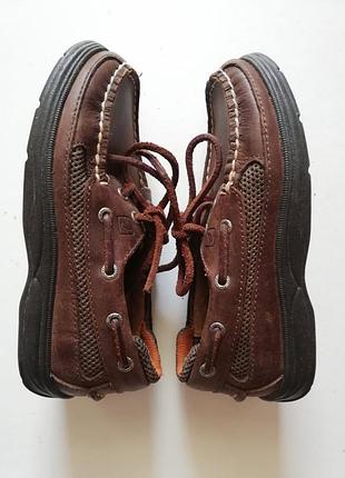 Детские кожаные лоферы sperry 4