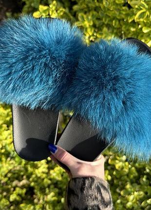 Шльопки з натуральним хутром песця ‼️❗️😍