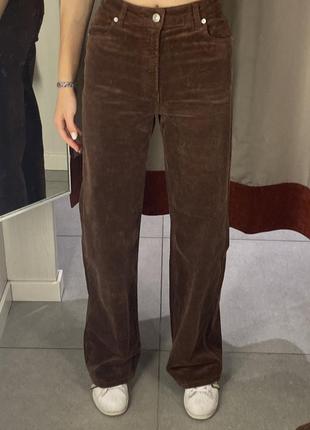 Коричневые джинсы h&m