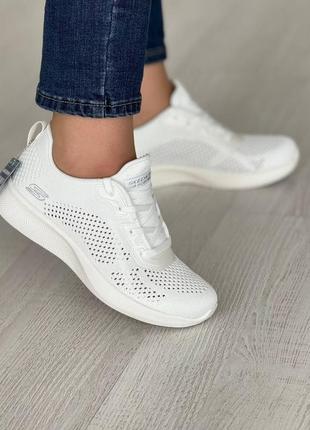 Кроссовки женские skechers 117018 wht оригинал
