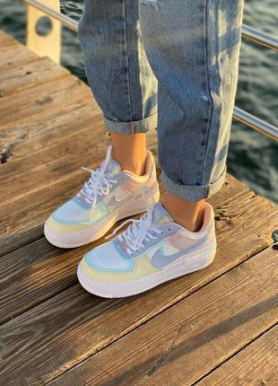 Женские кроссовки  nike air force 1 shadow multicolor 3