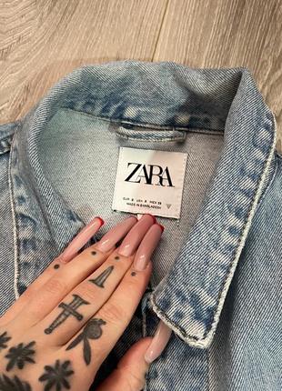 Джинсова куртка zara 🩵3 фото