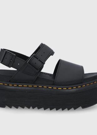 Кожаные сандалии dr. martens voss quad