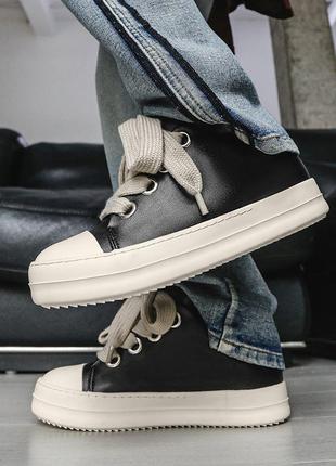Кеды rick owens geobasket hi-top sneakers ro drkshdw кроссовки год