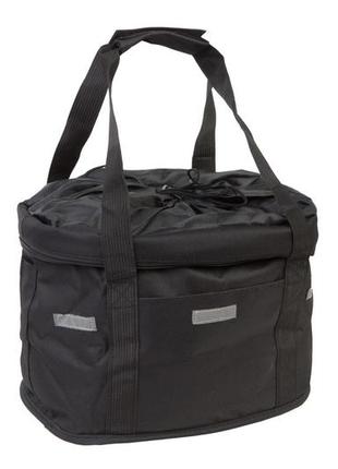 Велосумка-кошик на кермо 30x23x25cm bravvos qj-605 чорний