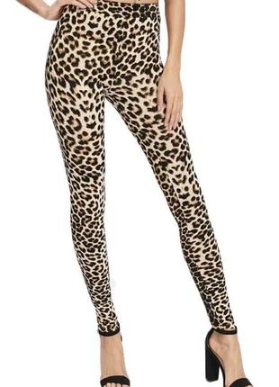 Очень классные красивые леопардовые леггинсы с пуш-ап от бренда boohoo