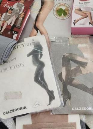 Лот колготы чулки крпект calzedonia цена за 8 штук.